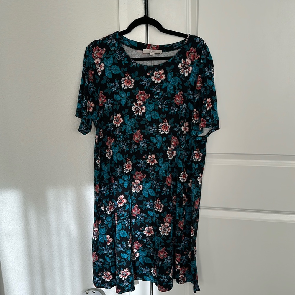Floral print Tshirt dress